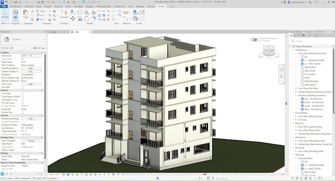 convert dwg to revit and create architectural model