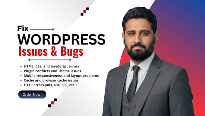 fix wordpress issues, errors, bugs, and quick wp support