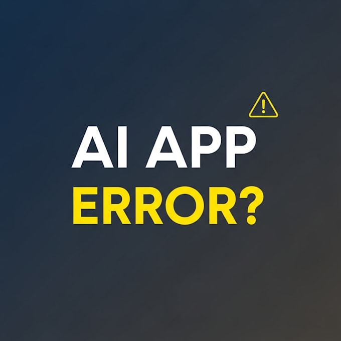 fix ai app, API, or backend errors fast