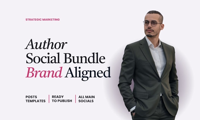 create premium author social media content bundle
