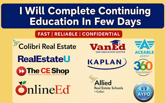 do real estate course, real estate license, continuing education