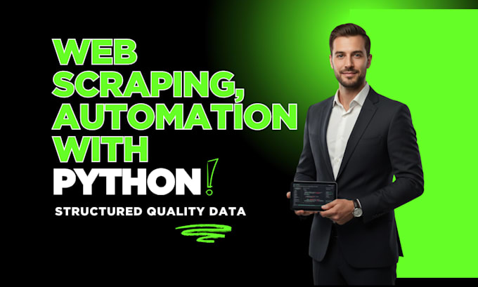 do python web scraping, data extraction, and automation