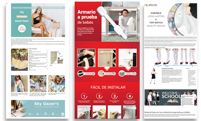 create amazon listing lifestyle, and infographics