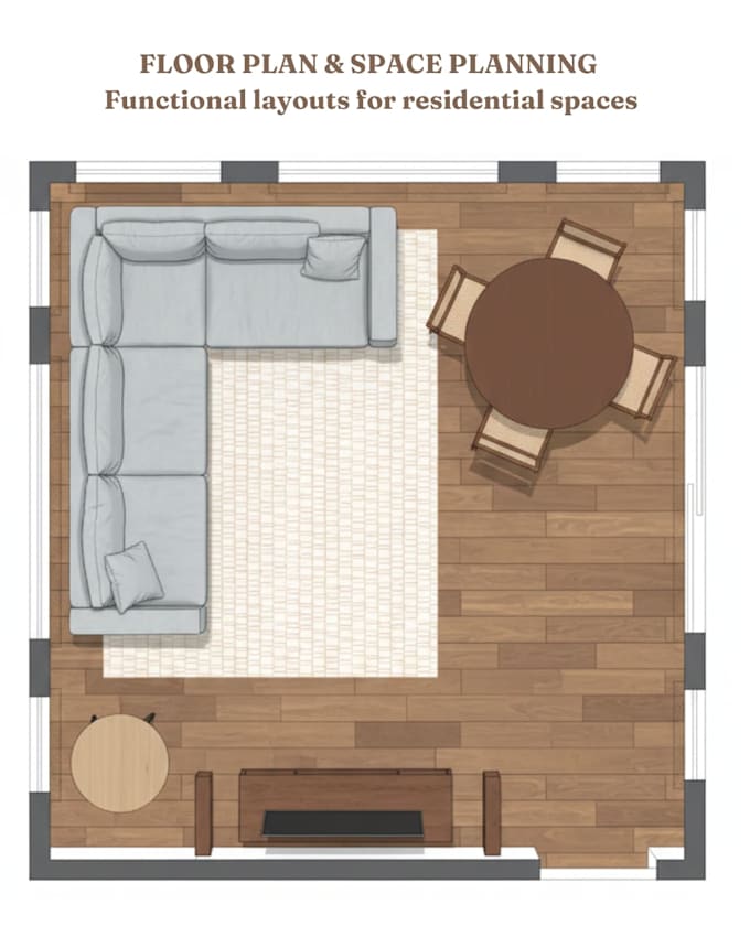 design functional residencial floor plans and space planning