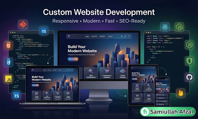 design and develop a professional website for your startup