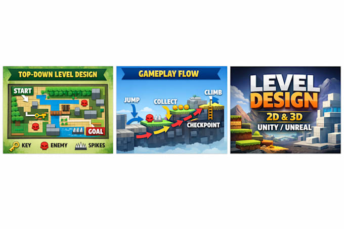 Game Level Examples Design professional and fun game levels for your game by Kayke_reis ...
