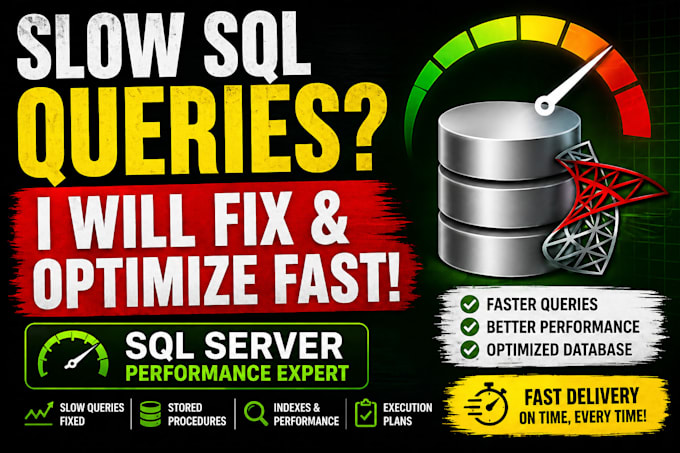 fix slow sql server queries and optimize performance