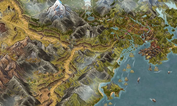 Do fantasy map world map fantasy world map campaign map rpg world dnd ...