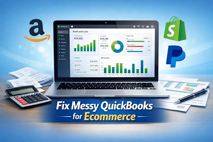 fix messy quickbooks bookkeeping for ecommerce sellers