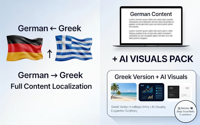 German Greek Translate german to greek full content pack translation custom ai ...