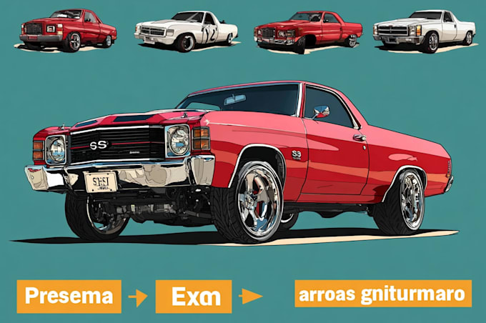 make amazing vector car portrait form your car