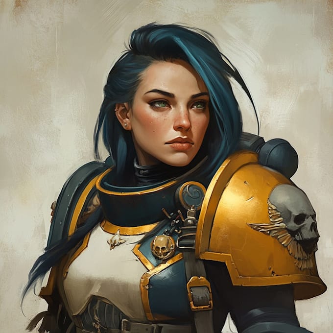 draw your favorite warhammer 40k character