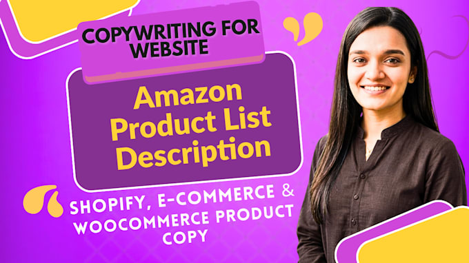 do copywriting for websites and amazon listing product description