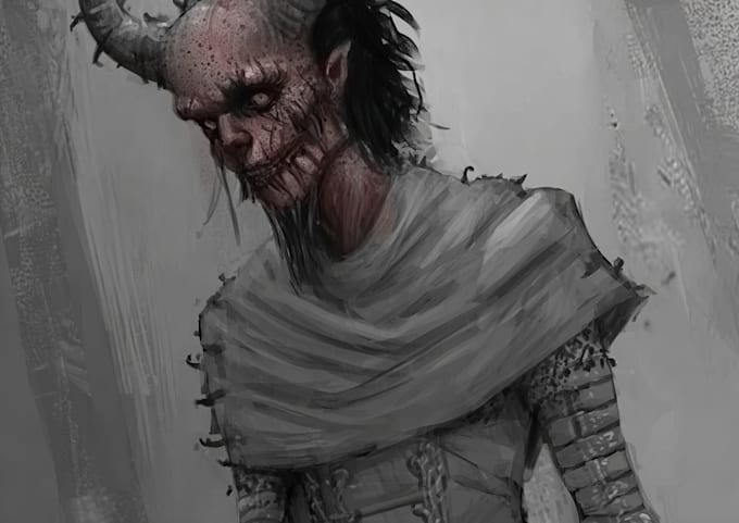 create an amazing retro horror cartoon illustration for you
