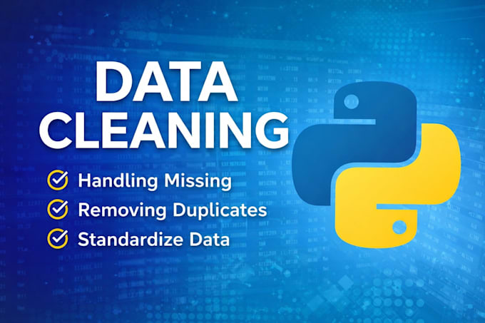 clean and preprocess your data using python