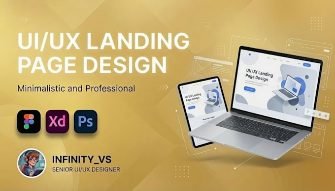 create high converting landing page in HTML, figma, adobexd