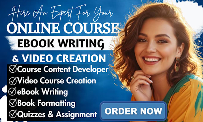 write ebook online course content book formatting video course creation