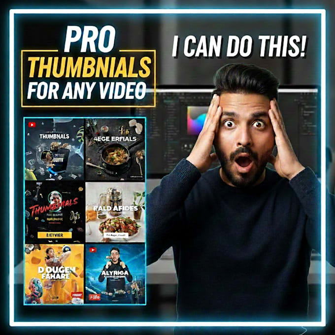 design professional youtube thumbnails that increase views
