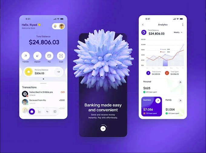 develop fintech app digital wallet app payment app banking app financial app