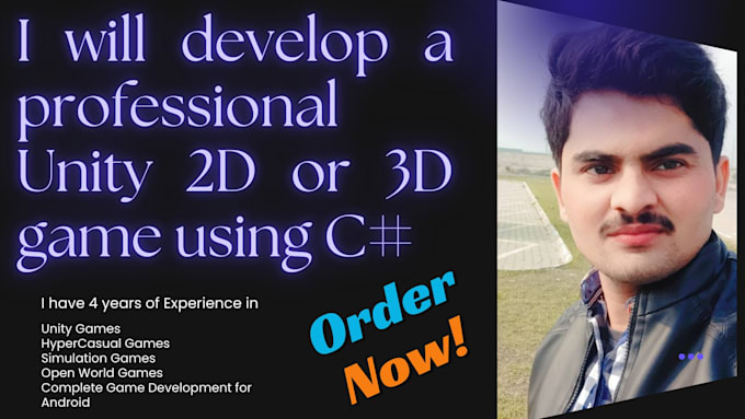 do professional unity 2d or 3d game csharp