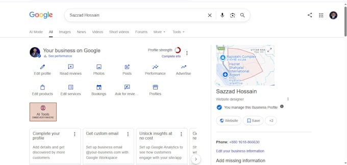 setup google my business