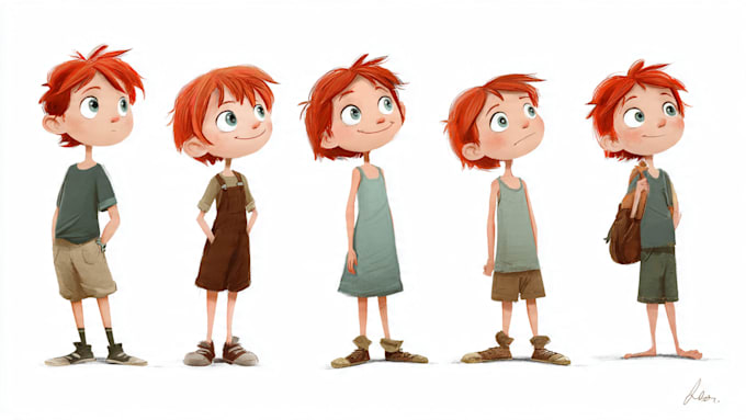 create 2d digital character design
