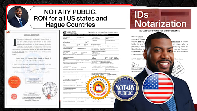 Do witness, notarize your file, legal, loan document, affidavit, usps ...