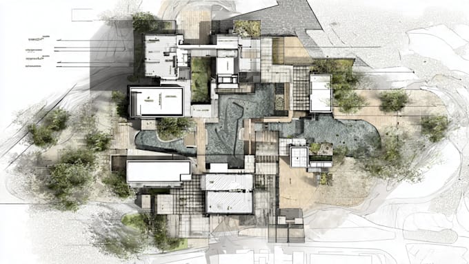 do professional architectural site analysis mapping diagram