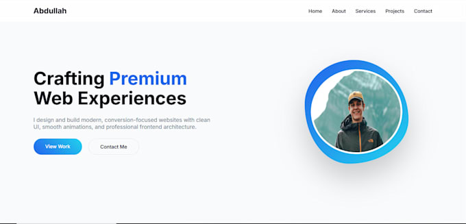 Create a modern responsive portfolio website by Abdullah41231 | Fiverr