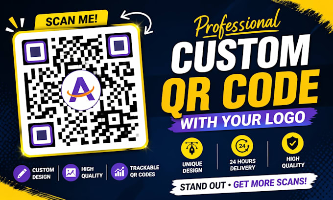 create professional qr code generator with logo in 24 hours