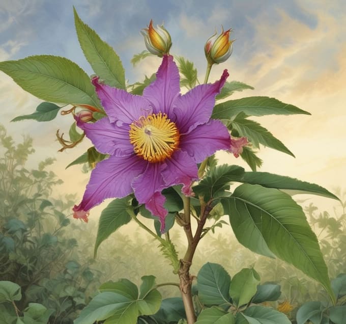 draw a botanical illustration