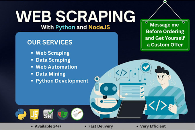 scrape any website using python web scraping