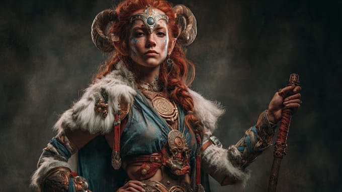 paint a realistic or fantasy portrait