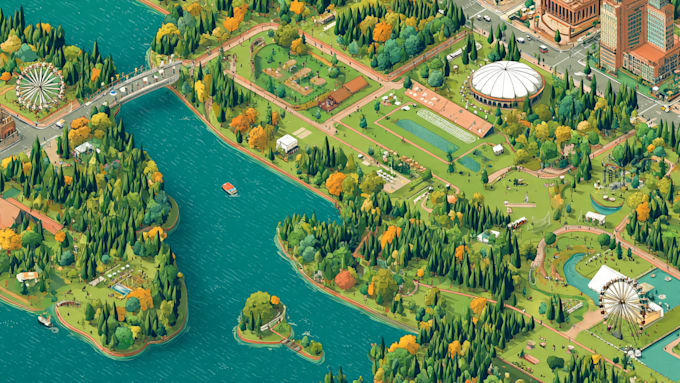 do map design for custom events, festivals, and vector map illustrations