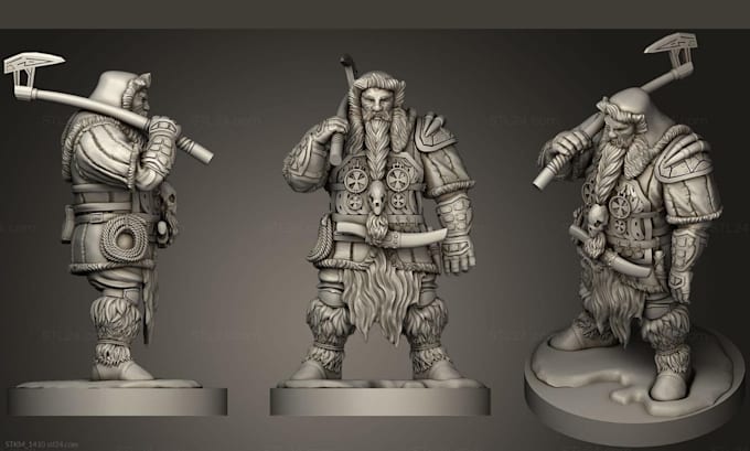 Sculpt 3d dnd character model, 3d tabletop minis, 3d dnd fantasy ...