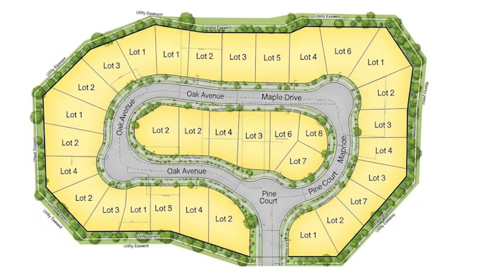 design professional, accurate lot subdivision plans for land development