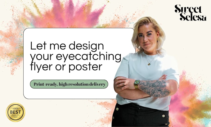 design a professional and eyecatching flyer or poster