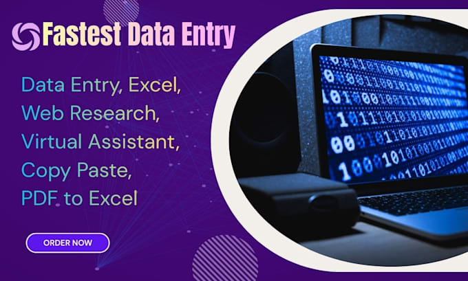 be your expert data entry operator, web researcher, and virtual assistant