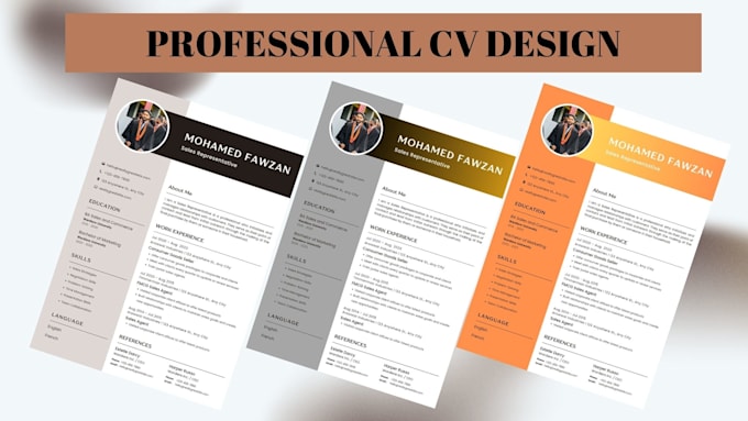 create modern CV resume for any job