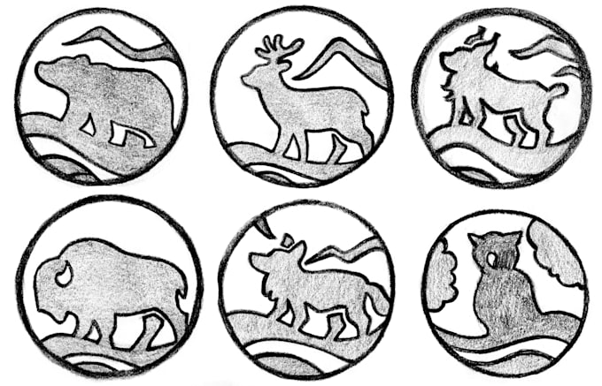 create pictograms or patterns
