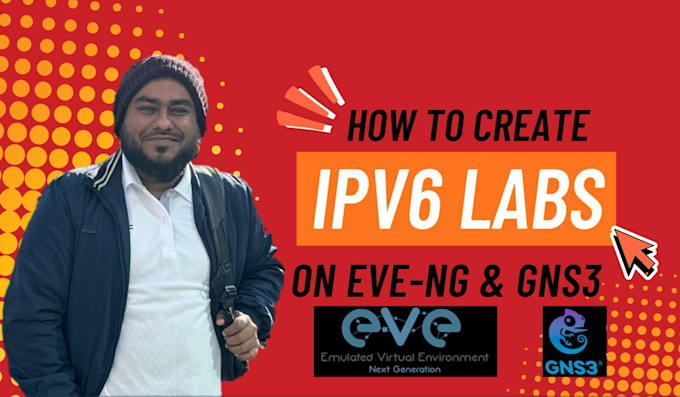setup eve ng and gns3 ipv4 ipv6 lab for large network