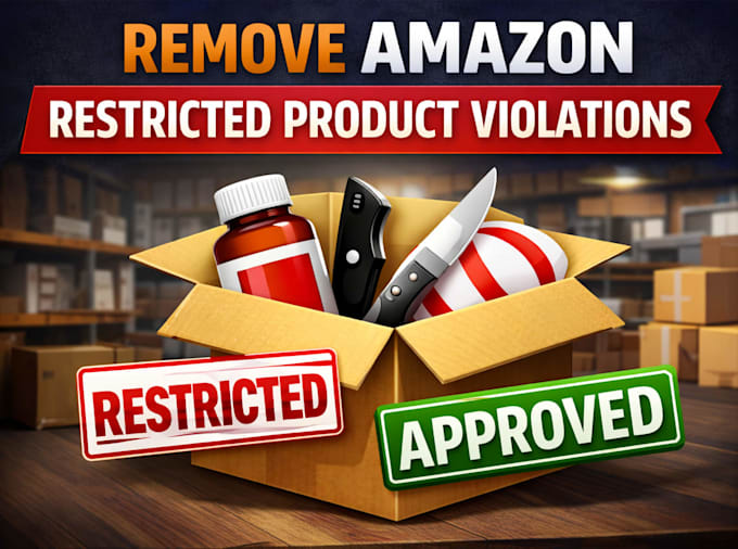remove amazon restricted product violations and ip violations