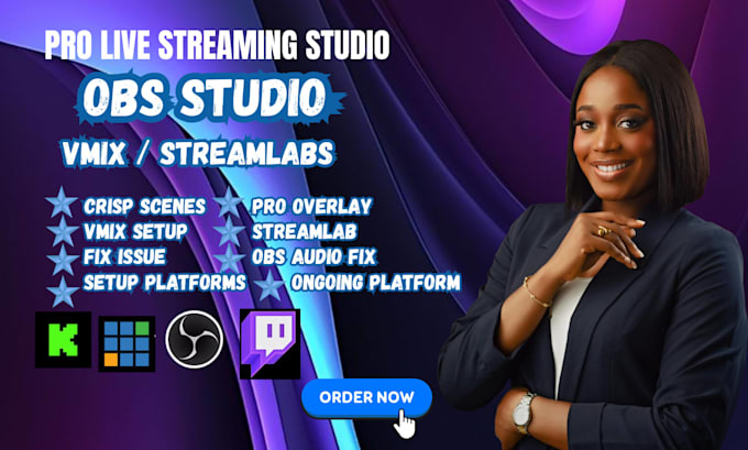 Setup your obs for professional looking stream by Marklooks | Fiverr
