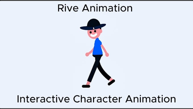 create rive animation, character  and mascot animation