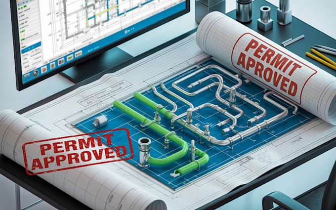 design electrical, plumbing, hvac, mep drawings and permit plans in autocad