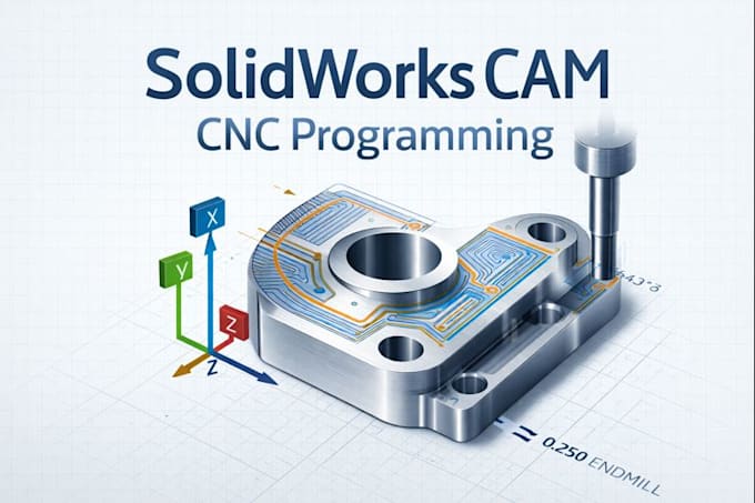 do solidworks cam cnc programming and 3d modeling for machining