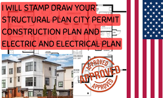 Draw architectural drawing plan pe stamp mep design site plan for usa ...