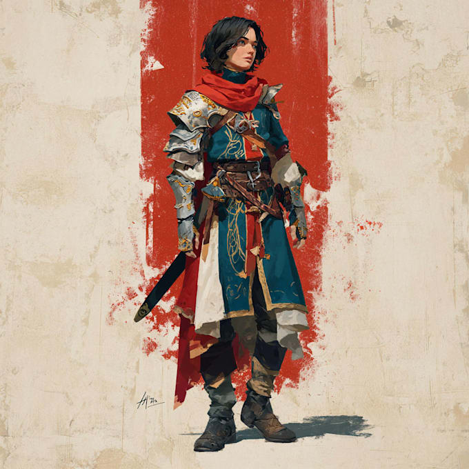 Draw dnd character art, fantasy illustration or concept art by ...