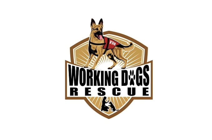 create minimal elegant logo for a dog rescue