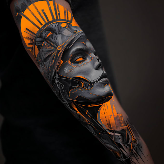 do a tattoo design of tattoo sleeve
